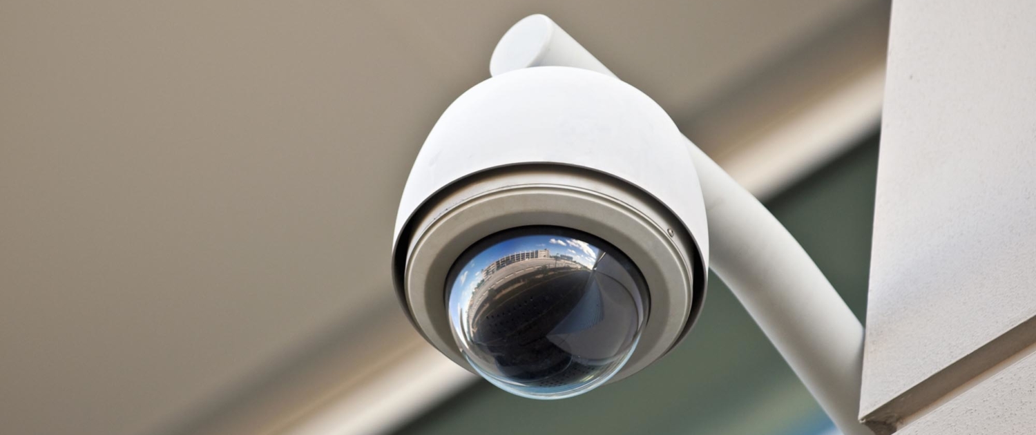 Cloud Video Surveillance camera installed on a building